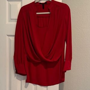 BCBGMaxAzria Scarlet Draped Blouse